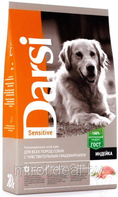 Сухой корм для собак Darsi Sensitive всех пород с индейкой / 37087 - фото 1 - id-p211461598