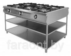 Плита газовая GRILL MASTER Ф6П2Г/1000 на подставке (подход с 2х сторон)