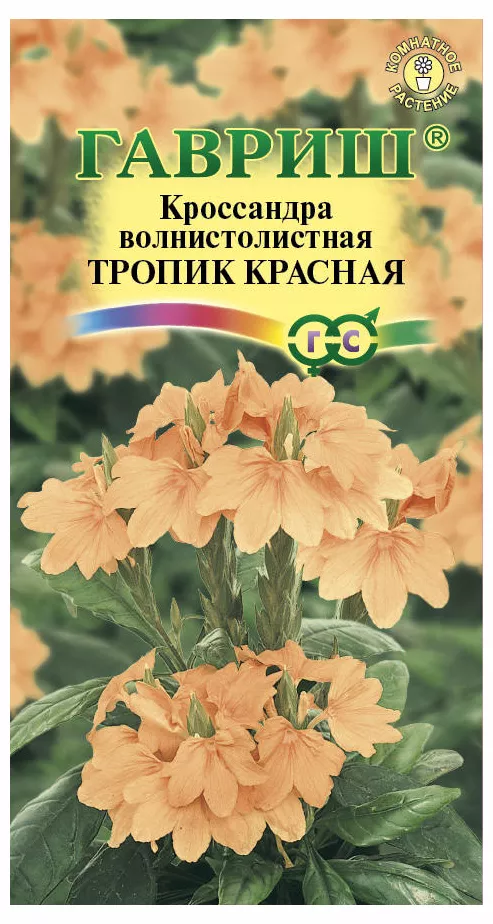 Кроссандра Тропик красная 3шт Гавриш