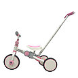 Велосипед-беговел детский Flint 5в1 складной с ручкой BubaGo бело-розовый, фото 2