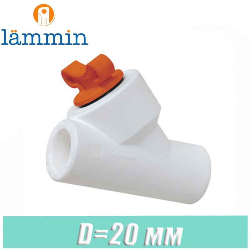 Фильтр грубой очистки полипропилен d20 мм Lammin - фото 1 - id-p211464035