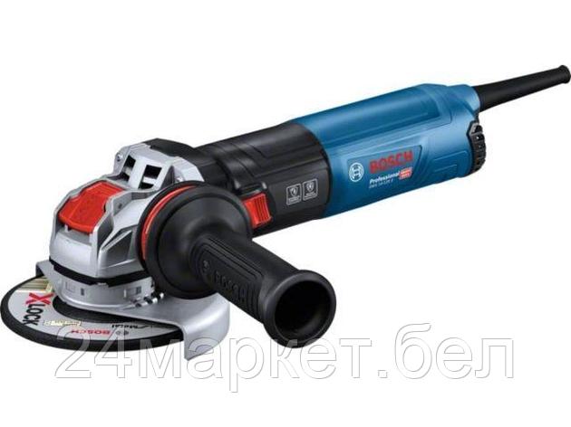 Одноручная углошлифмашина BOSCH GWX 14-125 в кор. (1400 Вт, диск 125х22 мм., с X-LOCK) 06017D2100, фото 2