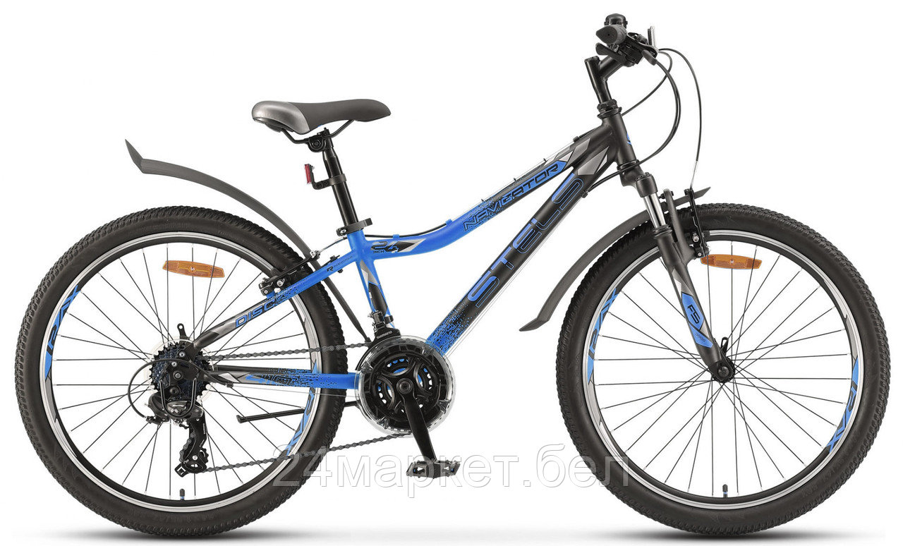 Велосипед 24" Stels Navigator 410 V V010 (рама 12) (21-ск.) Антрацитовый/черный, LU095419 Stels - фото 1 - id-p211452144