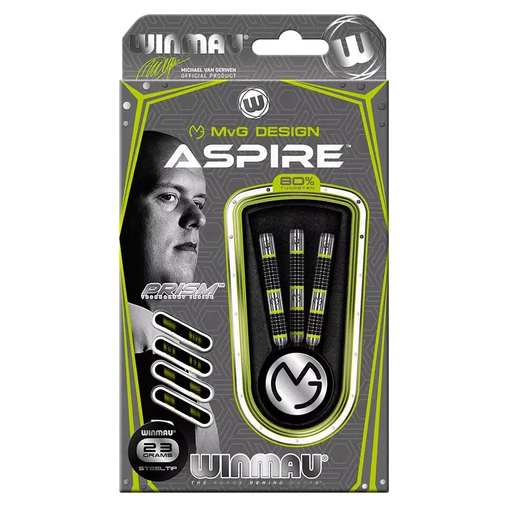 Winmau MvG Aspire 23 gr. 80% вольфрам. Дротики для дартса - фото 2 - id-p210928151