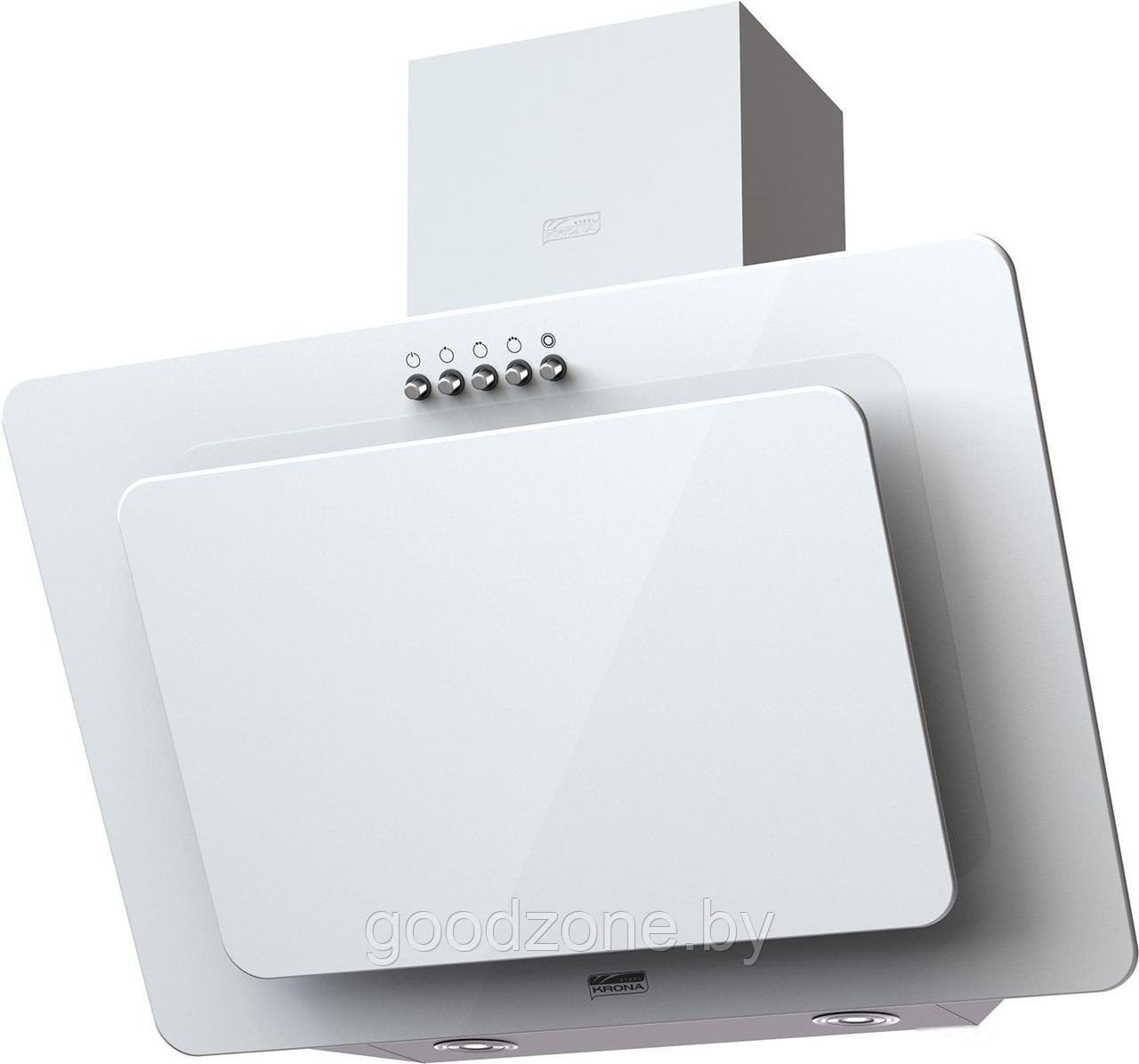 Вытяжка кухонная Krona Liva 600 PB (белый)