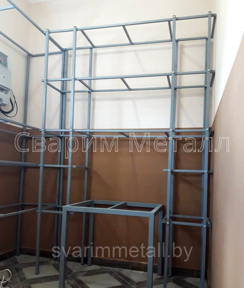 Складские стеллажи, из металла