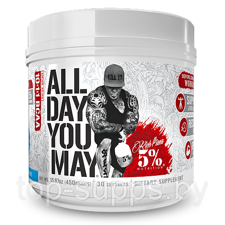 Rich Piana 5% Nutrition ALLDAYYOUMAY from 5% Nutrition, 462 g (30 servings), фото 2