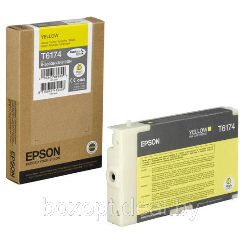 Картридж Epson T6174 Yellow C13T617400 (Original) - фото 1 - id-p211469211