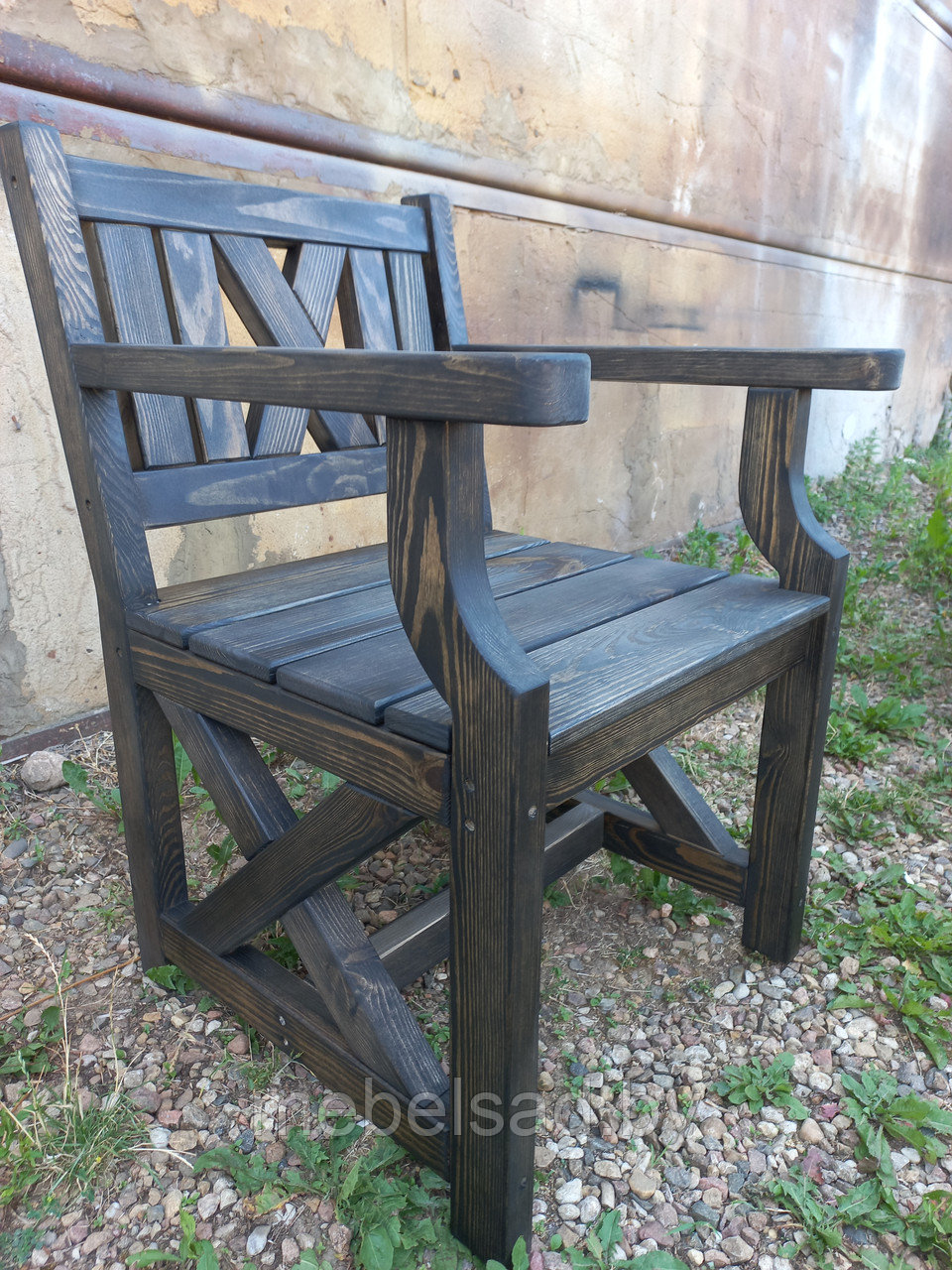 Кресло садовое и банное из массива сосны "Корсика Премиум" - фото 2 - id-p211469172