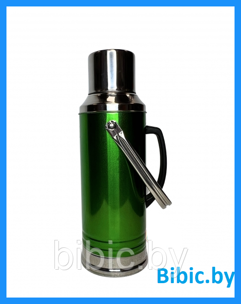 Термос универсальный металлический с узким горлом SA-82 2 литра, термос для чая, кофе, напитков 2 цвета - фото 1 - id-p211469470