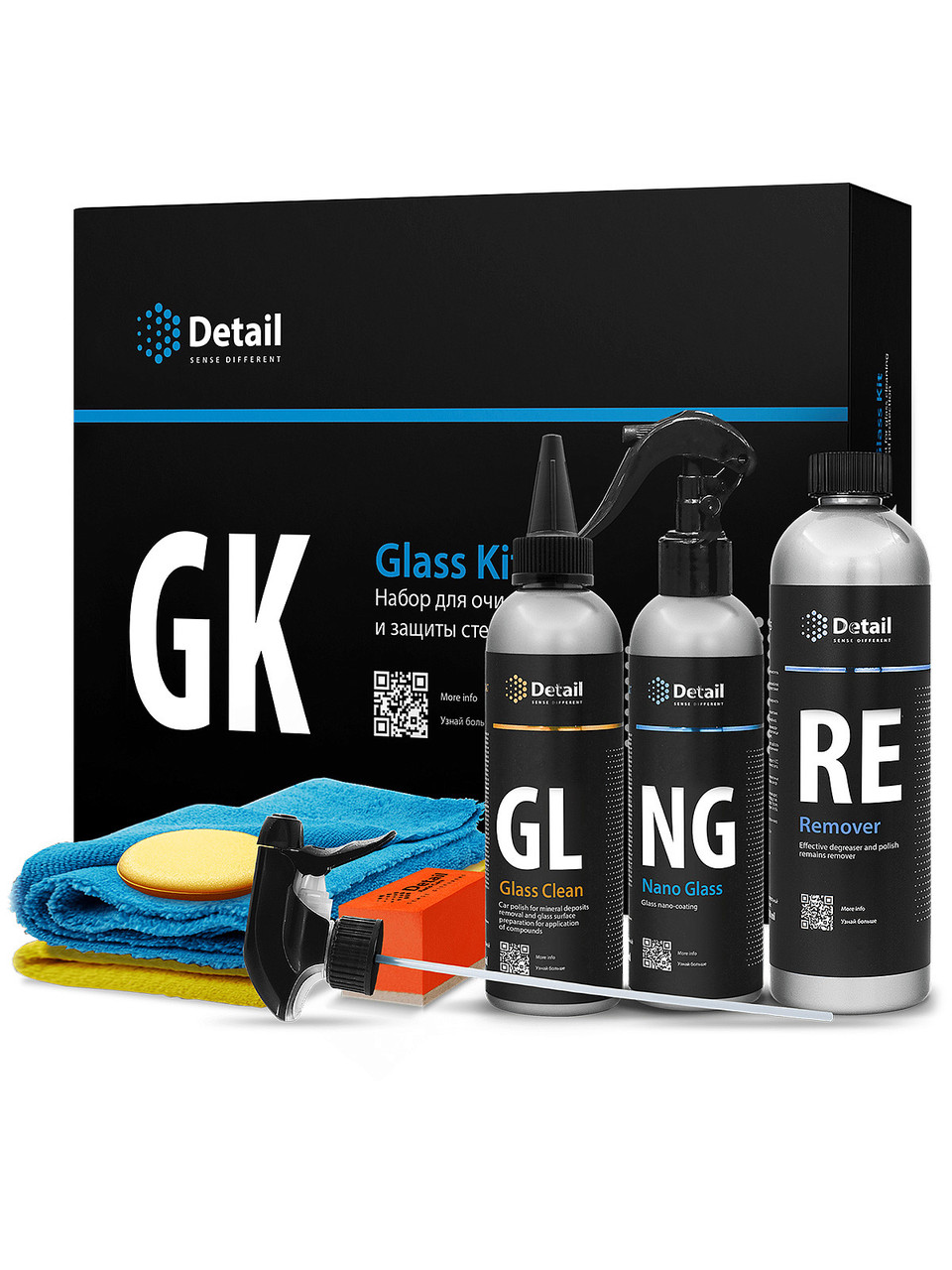 Набор для очистки и защиты стекла автомобиля GK "Glass Kit" - фото 1 - id-p211469585
