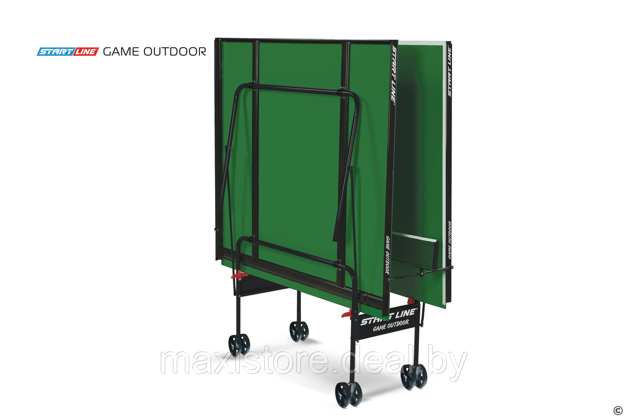 Теннисный стол Start Line Game Outdoor с сеткой Зеленый - фото 3 - id-p211470650