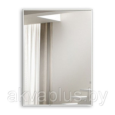 Зеркало в белом профиле 17 мм Алмаз-Люкс M-397 700x500 - фото 1 - id-p202419583