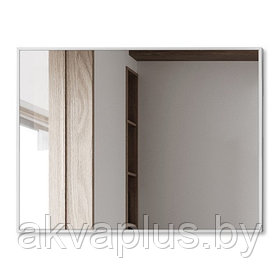Зеркало в белом профиле 17 мм Алмаз-Люкс M-390 800x600