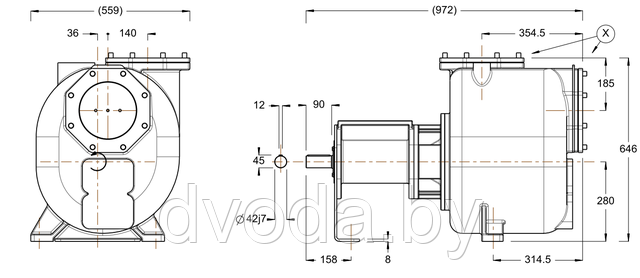 Габаритные размеры Varisco JD6-250