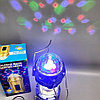 Раздвижной кемпинговый фонарь Colorful Magic c диско лампой и солнечной батареей SX-6888T / 3 вида свечения, р, фото 4