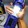 Раздвижной кемпинговый фонарь Colorful Magic c диско лампой и солнечной батареей SX-6888T / 3 вида свечения, р, фото 7
