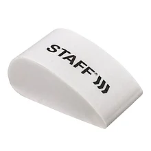 Ластик STAFF College PE-070, 38х22х16 мм, в форме капли, цвет белый, 228070, Китай