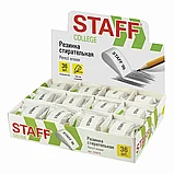 Ластик STAFF College PE-070, 38х22х16 мм, в форме капли, цвет белый, 228070, Китай, фото 5