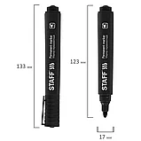 Маркер перманентный STAFF Basic Budget PM-125, ЧЕРНЫЙ, круглый наконечник 3 мм, 152174, Китай, фото 3