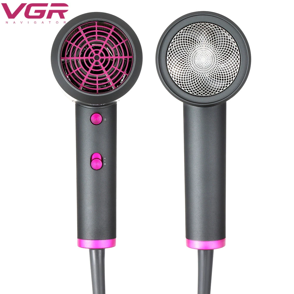 Профессиональный фен для сушки и укладки волос VGR V-400 VOYAGER 1600-2000W (2 темп. режима, 2 скорости) - фото 3 - id-p211483266