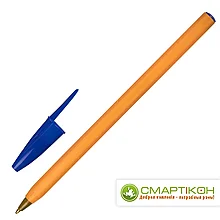 Ручка шариковая STAFF Basic Orange BP-01, СИНЯЯ, длина корпуса 14см, 1 мм, 143740, Китай