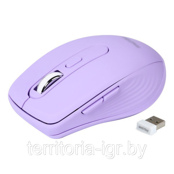 Беспроводная мышь беззвучная 611AG-V лиловый Smartbuy - фото 2 - id-p211484008