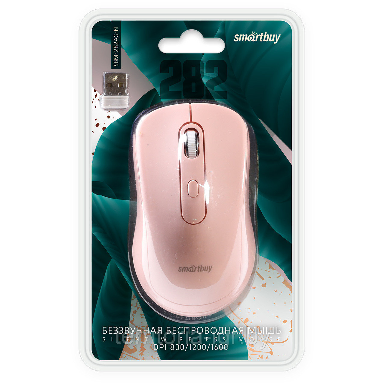 Беспроводная мышь бесшумная 282AG-N розовый Smartbuy - фото 1 - id-p211484142