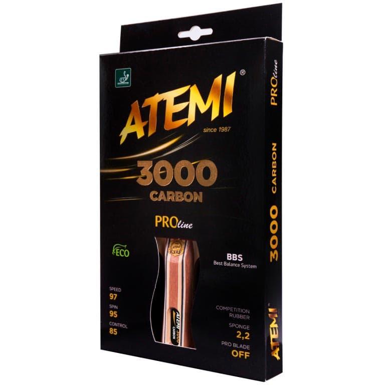 Ракетка для настольного тенниса ATEMI 3000 Pro Carbon - фото 2 - id-p210928080