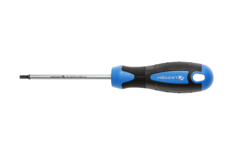 HOEGERT Отвертка TORX T20, 100 мм, сталь S2 - HT1S055