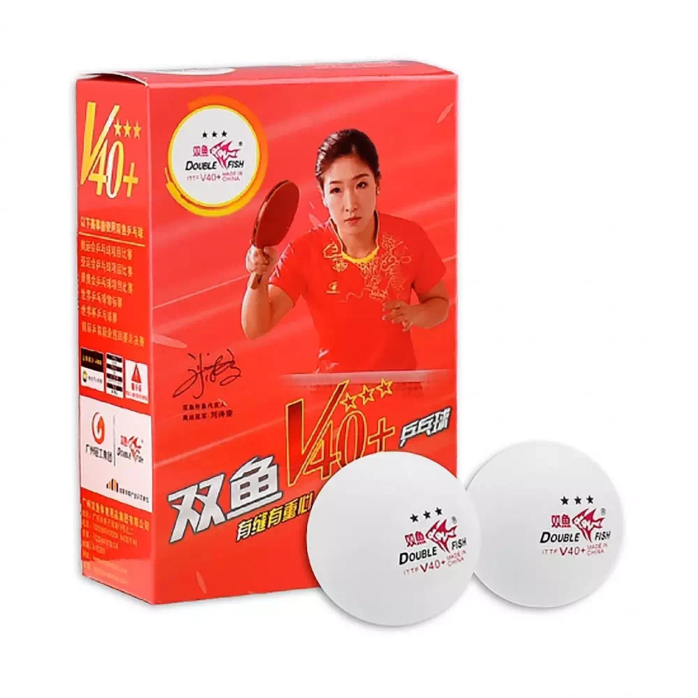Мячи для настольного тенниса Double Fish V40+ ITTF 3*** (6 шт) red - фото 1 - id-p210928117