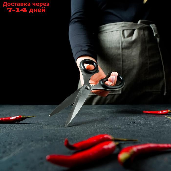 Ножницы кухонные Доляна "Профи", 23 см - фото 5 - id-p211456847