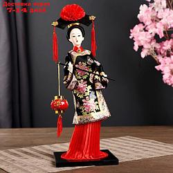 Кукла коллекционная "Китаянка в национ. платье с китайским фонариком" МИКС 32х12,5х12,5 см
