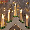 Фигура дерев. "Горка рождественская белая", 7 свечей, 3 Вт, 34 В, Е10, 220V, Т/БЕЛЫЙ, фото 3