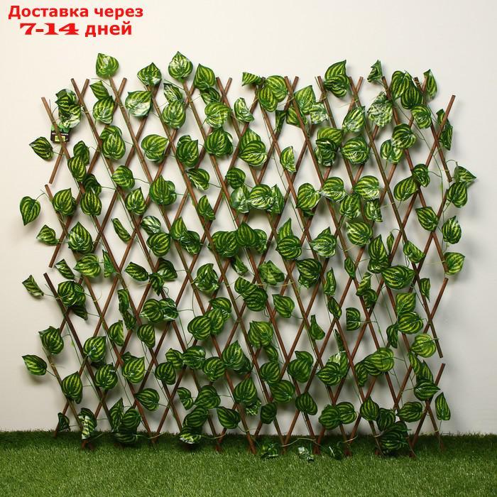 Ограждение декоративное, 200 × 75 см, "Лист осины", Greengo