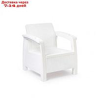 Кресло "Ротанг", 73 × 70 × 79 см, без подушки, цвет белый
