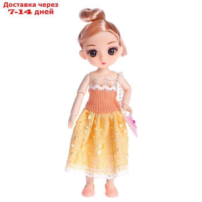 Кукла модная шарнирная "Лиза" в платье, МИКС - фото 8 - id-p211458598