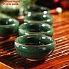 Набор для чайной церемонии "Лунный камень", 7 предметов: чайник 150 мл, чашки 50 мл, цвет зелёный, фото 2