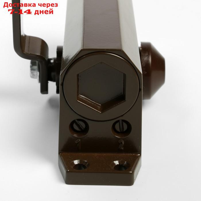 Доводчик дверной TUNDRA D60BR, до 60 кг, коричневый - фото 10 - id-p211457844