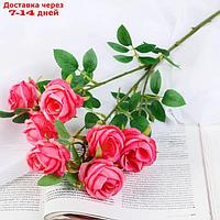 Цветы искусственные "Роза Септима" 5х65 см яркий розовый