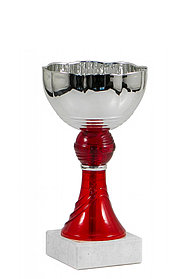 Кубок  "Пион" на мраморной подставке высота 15 см, чаша 8 см    арт.019