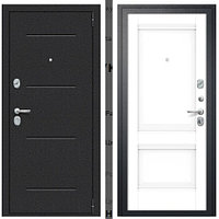 Дверь входная Porta R 104.К42 Букле черный/Snow Veralinga