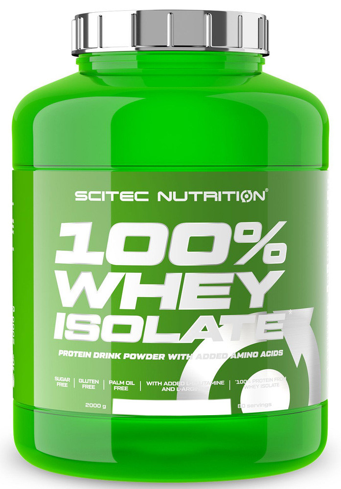 Протеин сывороточный (изолят) Whey Isolate Scitec Nutrition 2000г (клубника) - фото 1 - id-p211448399