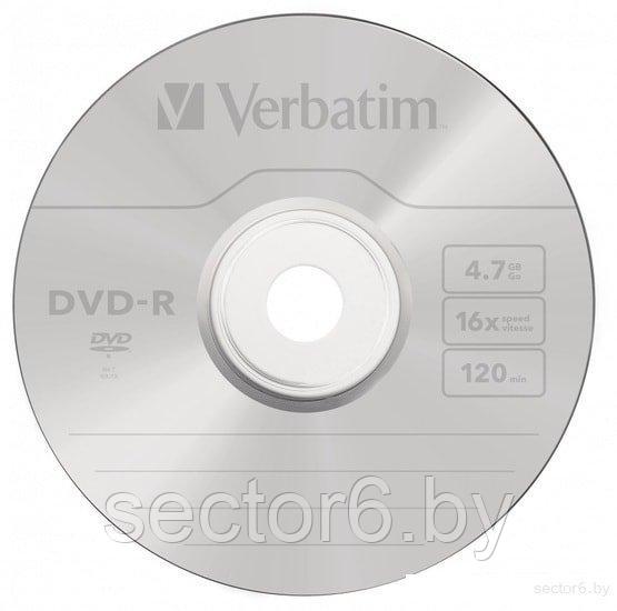 DVD-R диск Verbatim 4.7Gb 16x Verbatim Matt Silver SlimCase 043547 - фото 2 - id-p211489152