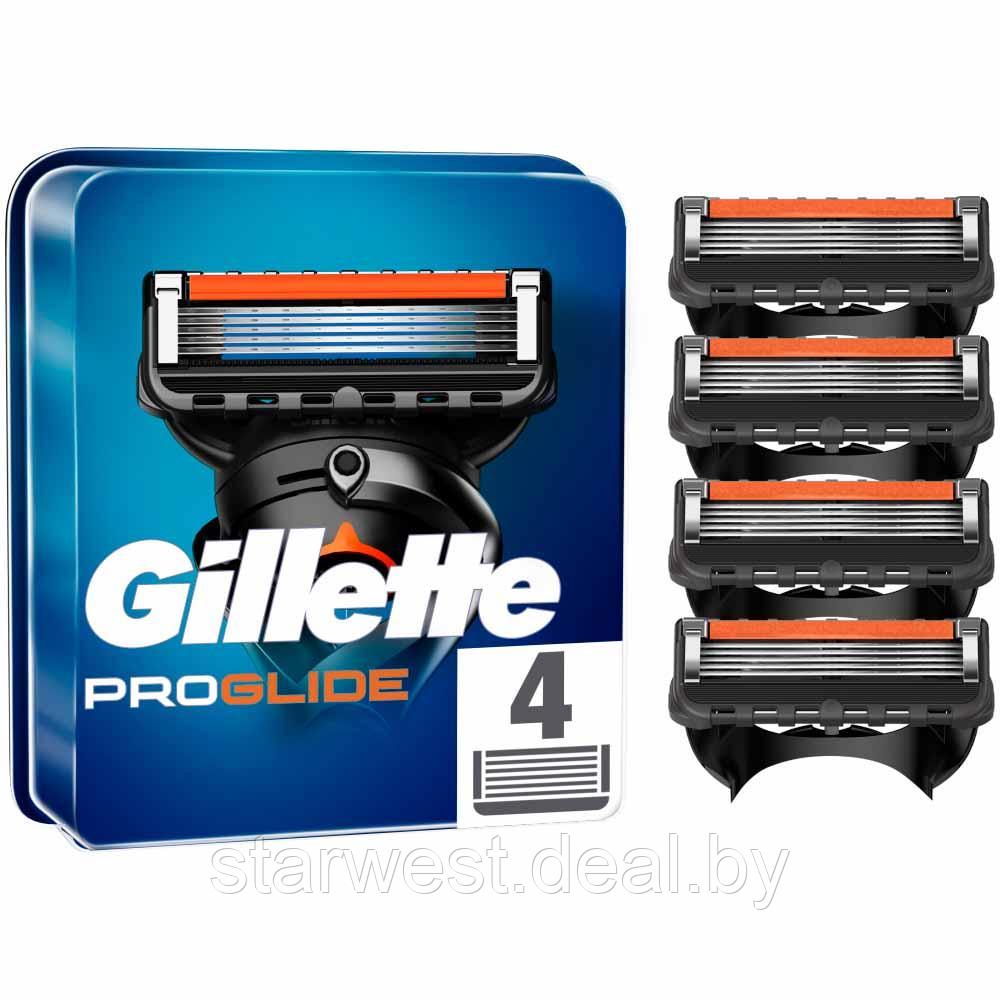 Gillette Fusion 5 Proglide 4 шт. Мужские сменные кассеты / лезвия для бритья - фото 1 - id-p173533208