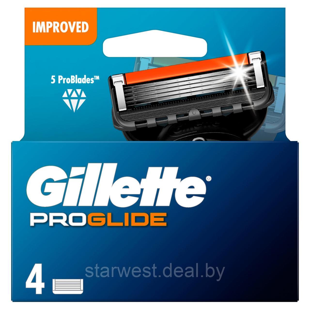 Gillette Fusion 5 Proglide 4 шт. Мужские сменные кассеты / лезвия для бритья - фото 3 - id-p173533208