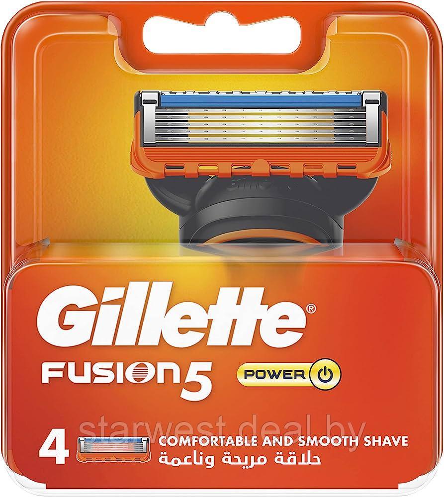 Gillette Fusion 5 Power 4 шт. Мужские сменные кассеты / лезвия для бритья - фото 3 - id-p211489416