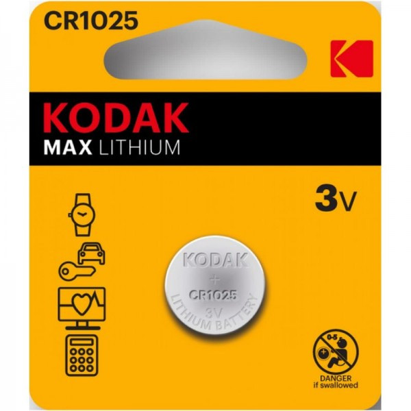 Батарейка Kodak CR1025 - фото 1 - id-p211488107
