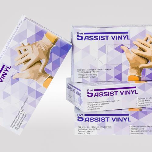 5Assist Vinyl виниловые перчатки - фото 3 - id-p211491129