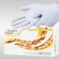 Перчатки нитриловые одноразовые Golden Hands с уникальным составом (200 штук)
